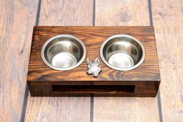 A dog’s bowls with a relief from ARTDOG collection - Basenji - £28.03 GBP