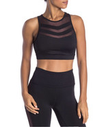 NWT Women&#39;s C&amp;C California Metallic Mesh Chevron Athletic Sports Bra Sz ... - $39.25 CAD