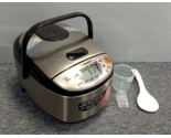 NEW Zojiroshi 3 Cup Micom Rice Cooker Retractable Cord NS-LGC05 Silver/B... - £99.35 GBP