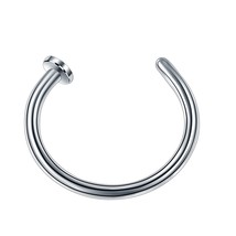 6mm 8mm 10mm Colorful Fake Nose Piercing Ring Body Piercing Industrial 316L Stee - £8.83 GBP