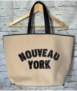 Kate Spade Nouveau York Tote Purse Bag Beige Shoulder - $34.74