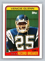 Vencie Glenn #2 1988 Topps San Diego Chargers - £1.40 GBP