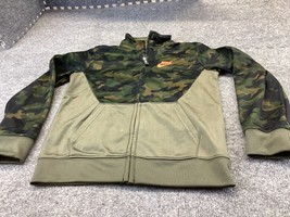 Nike Camouflage Zip Up light jacket SIZE 5-6 years pockets - £7.82 GBP