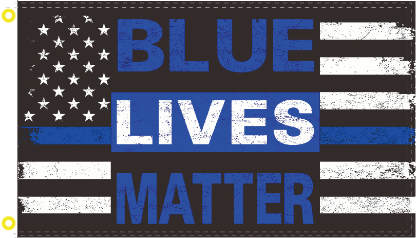 BLUE LIVES MATTER AMERICAN POLICE Official 3x5' Flags U.S.A. US LAW ENFORCEMENT - $18.88