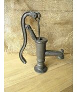 RUSTIC CAST IRON PUMP CISTERN WATER DECOR ONLY 8.5&quot; TALL GARDEN FARM BAT... - $36.99