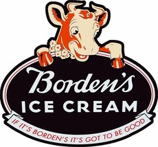 Borden&#39;s Ice Cream It&#39;s Got to Be Good with Elsie Plasma Cut Metal Sign - £46.62 GBP
