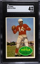 YA (Y.A.) Tittle 1960 Topps Card #113- SGC Graded 4 VF-EX (San Francisco 49ers) - £47.92 GBP