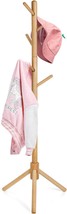Kid&#39;S Coat Rack Stand Beech Wood Coat Tree, Height Adjustable, Natural - $44.94