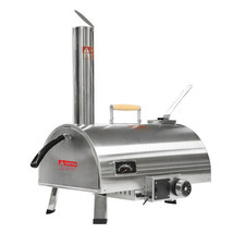 Pizza Oven Outdoor 12&quot; Automatic Rotatable Pizza Ovens Portable Stainless Steel - £221.85 GBP