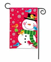 Feathers and Flakes Snowman Garden Flag 12.5 x 18 Inches - $14.85