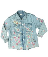 Good American Custom Rainbow Blue Denim Redesign Shacket Jacket size 5 /... - $79.99 CAD