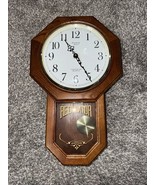 Strausbourg Manor Wall Clock Regulator Pendulum Wood Quartz Westminster ... - $84.15