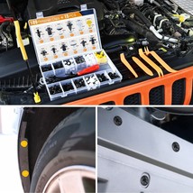 189PCS Bumper Retainer Clips Car Plastic Rivets Fasteners Push Retainer Kit - £31.13 GBP