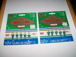 Vintage Mighty Mite Clear Replacement Lamps Push In World Wide / Noma 5-7 Volt - $14.84