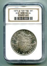 1879-S Top 100 Reverse Of 1878 Morgan Silver Dollar Ngc MS64 Nice Original Coin - £3,026.59 GBP