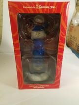 Roman Inc. Christmas Ornament Fan-Tasticks Blue Snow Man New in Box - $14.25