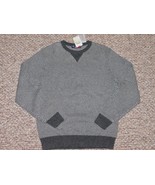 Daniel Cremieux Sz S Merino Wool Sweater Charcoal Gray Chevron Crew Neck... - £21.89 GBP