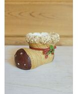 Christmas Stocking Tea Light Candle Holder Maroon - $92.25 MXN