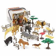 Terra by Battat  60 Pcs Wild Creatures Tube  Realistic Mini Animal Figurines  - £15.99 GBP