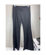 Hailee Women&#39;s Black Pinstriped Stretchy Dress Pants Wide Leg Preppy Siz... - $19.95