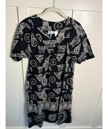 La Cera House Dress Womens Medium Cotton Batik Muu Muu Patio Pockets Boh... - $32.75 CAD