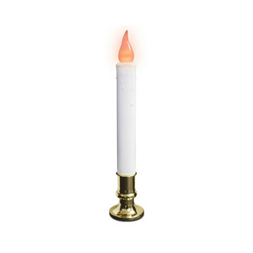 Noma Inliten V1517 9 in. Brass Base Electric Candle With Automatic Timer - $25.60