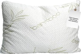Standard Size Viscose Derived Bamboo Pillow Set of 1 Shredded Memory Foam Bed Pi - £45.77 GBP