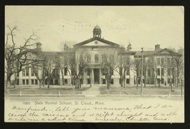 Vintage Paper Postcard State Normal School St Cloud Minnesota UDB 1907 Cancel - £9.61 GBP