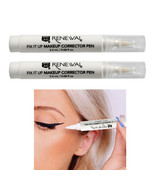 2 Pc Fix It Up Makeup Corrector Pen Fixes Smudges Perfecting Cosmetic Be... - £11.80 GBP