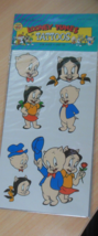 Vintage Looney Tunes Tattoos 1994 Porky Pig, Petuni Easily Removable Ages 4 &amp; Up - £9.93 GBP