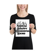 B hopeful, B happy, B cheerful, B kind fun 8x 10 poster - £14.84 GBP