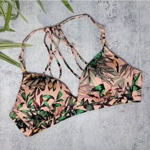 Athleta | Aqualuxe Tropical Print Strappy Bikini Top, womens size medium - £23.20 GBP