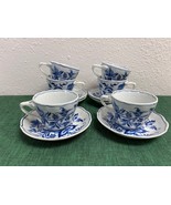 Set of 6 BLUE DANUBE Cups & Saucers Made in Japan - £62.84 GBP