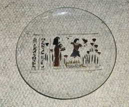 Vintage 12 Inch Psyche Clear With Egyptian Theme Egypt - $414.45 MXN