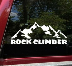 Rock Climber Vinyl Decal - Mountains Free Bouldering Solo - Die Cut Sticker - £3.97 GBP+