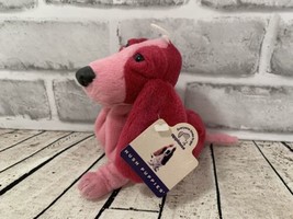 Hush Puppies Applause small plush beanbag pink vintage basset hound dog puppy - £7.74 GBP