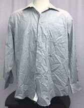 Men's Gray L-Sleeve  PERRY ELLIS PORTFOLIO Dress Shirt X-Large - $12.22