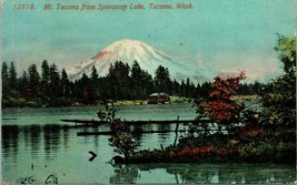 Mount Tacoma Mount Rainier From Spanaway Lake DB Postcard T15 - £3.53 GBP