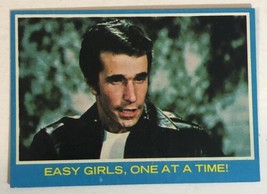 Happy Days Vintage Trading Card 1976 #7 Henry Winkler Easy Girls One At A Time - £1.98 GBP