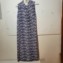 Womens Equipment Femme 100% silk Sleeveless button front Palm Print Size... - £27.10 GBP