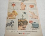 General Electric GE Heat Lamp Vintage Print Ad 1967 chicks frozen faucet - $5.98