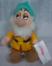 Walt Disney Snow White Bashful Dwarf 8&quot; Bean Bag Stuffed Toy New - £12.20 GBP