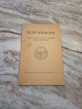 Alte Kanons Spiritual Canons 16th 17th century 2 - 7 voices German sheet... - $110.77 MXN