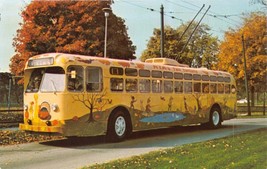 Dayton Ohio Miami Valley Regional~Bus For All Seasons~Fall Decorated Postcard - £7.54 GBP