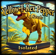 Yellow T-Rex Pepper - 6 Seeds - Isolated - Extremely Hot! - £3.13 GBP