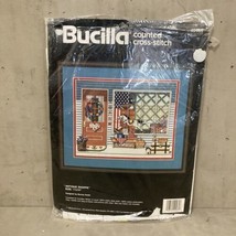 Bucilla Counted Cross-Stitch Kit 40465 Antique Shoppe 11" x 14" Bonnie Smith - $14.84