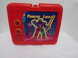 ORIGINAL Vintage 1986 Munchie Tunes Lunch Box w/ AM Radio &amp; Headphones - £23.67 GBP