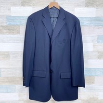 POLO Ralph Lauren Vintage Italian Made Twill Sport Coat Navy Blue Wool M... - £157.45 GBP