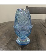 Fenton Glass 95th Anniversary Iridescent Blue Fairy Lamp - $174.80 CAD
