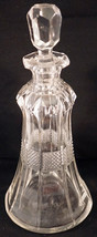 EAPG U.S. Glass Crystal Virginia or Diamond Banded Portland Bottle circa... - $44.99
